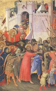 Simone Martini The Carrying of the Cross (mk05) oil painting image